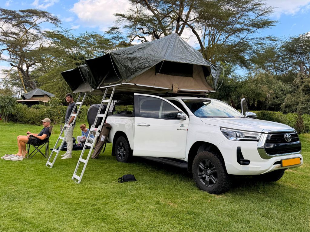 Car With a Driver and Rooftop Tent Uganda